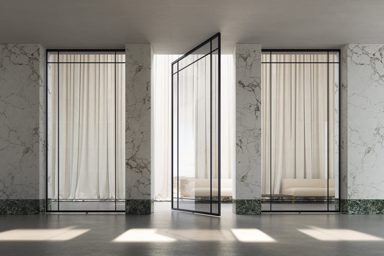 Ambiente con porta battente ADL