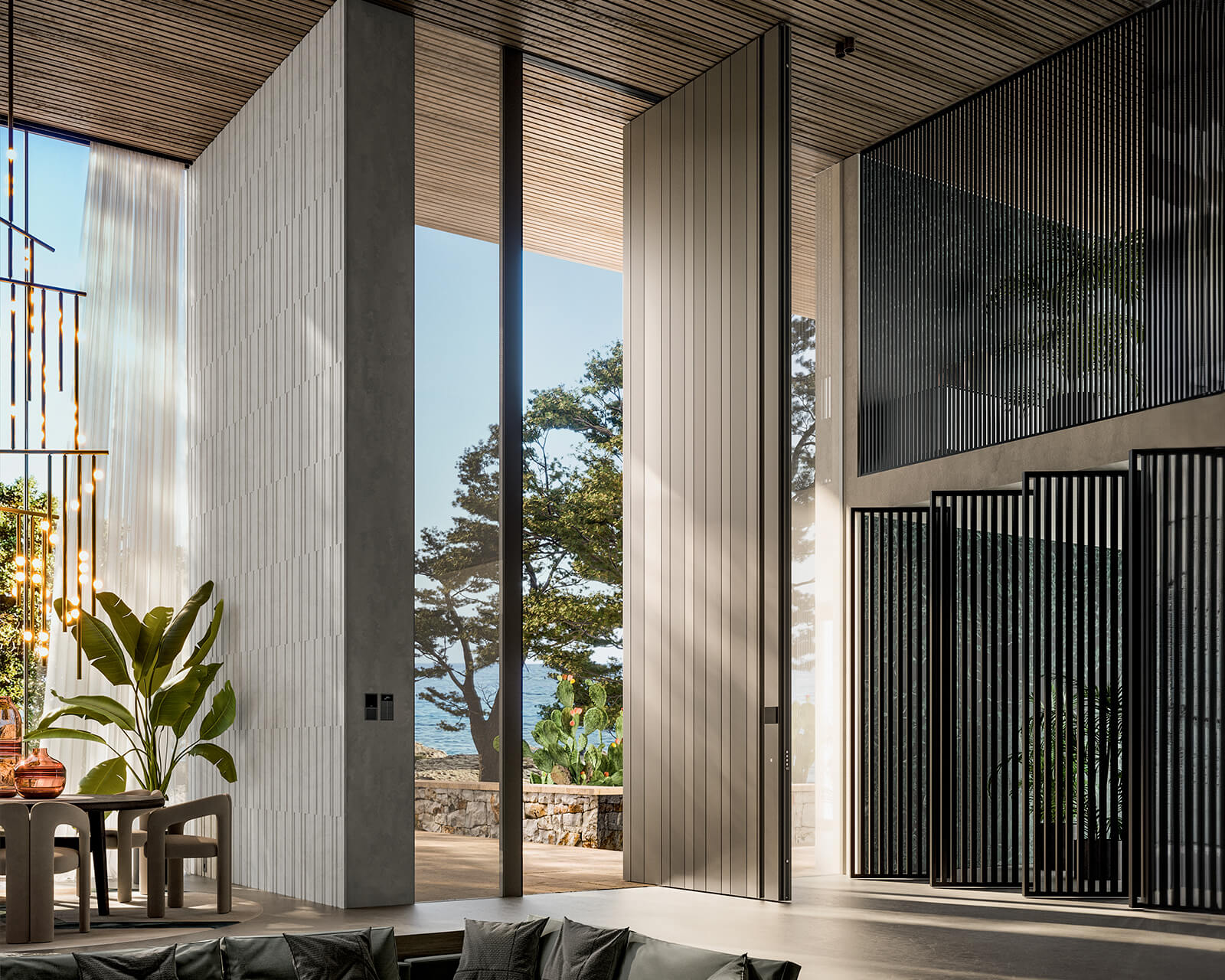 Porta blindata Oikos su ingresso di design